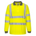 S277 Polo-tričko Hi-Vis Contrast L/S