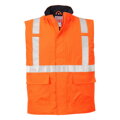 Nehorľavá antistatická vesta Bizflame Rain Hi-Vis