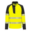 T172 PW3 Hi-Vis mikina 1/4 zips