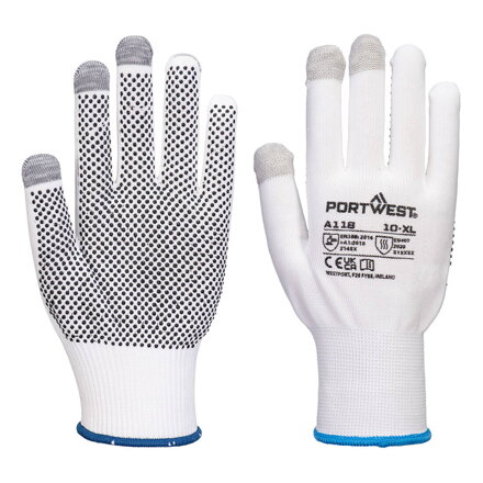 Rukavice Grip 13 PVC s bodkami pre dotykový displej (Pk12)