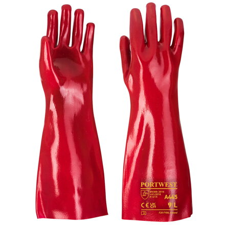 A445 PVC manžetová rukavica
