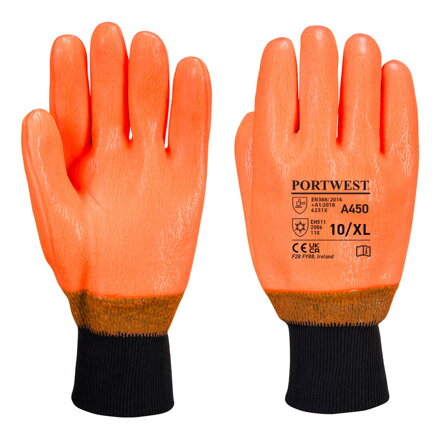 A450 Rukavice Hi-Vis odolné voči poveternostným vplyvom