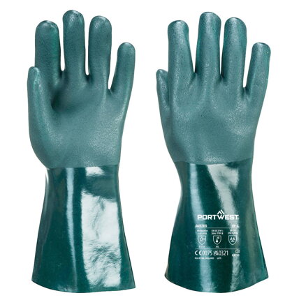 Rukavice PVC dvojzložkové 35 cm