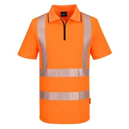 KX302 KX3 Športová Hi-Vis polokošeľa so zipsom S/S