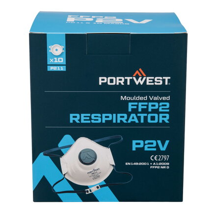 P211 Respirátor FFP2 s výdychovým ventilom (Pk10)