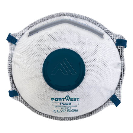 Uhlíkový respirátor FFP2 Dolomit s výdychovým ventilom