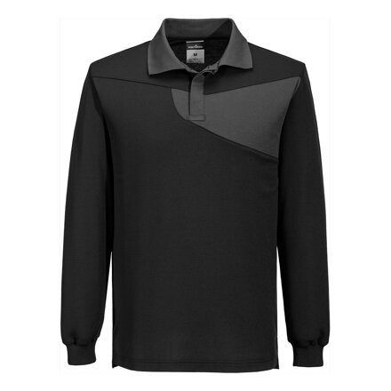 PW218 PW2 Polo tričko z bavlneného komfortného materiálu L/S