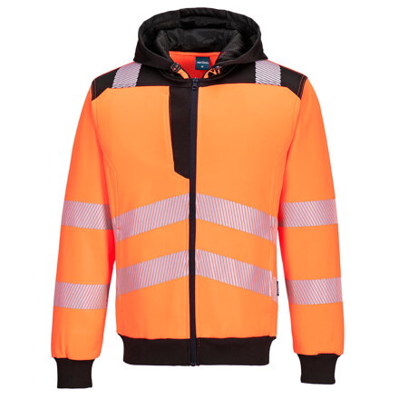 Mikina PW3 Hi-Vis na zips