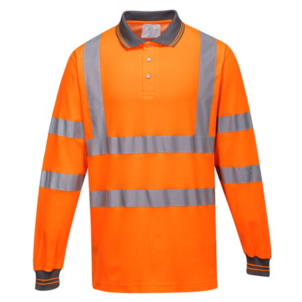Bavlnené polo-tričko Hi-Vis Comfort L/S
