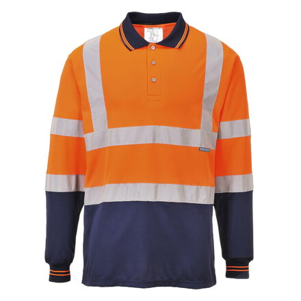 Polo-tričko Hi-Vis Contrast L/S