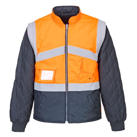 Priedušná obojstranná bunda 2v1 Hi-Vis