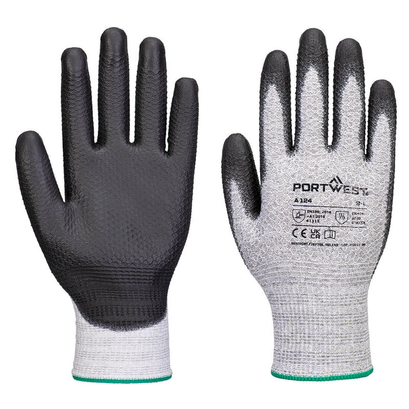 A124 Rukavice Grip 13 PU diamantové pletenie (12ks)