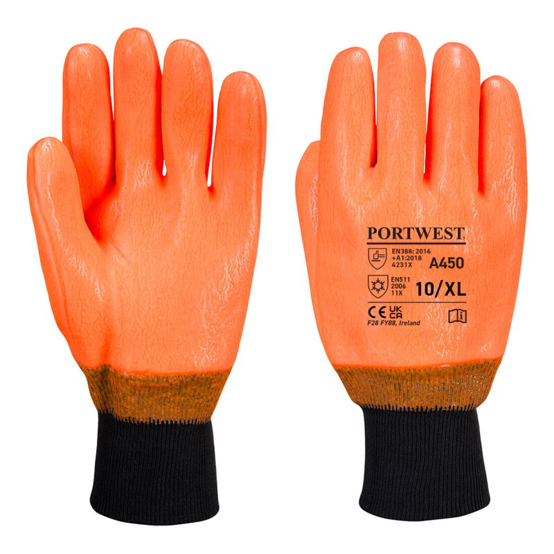 A450 Rukavice Hi-Vis odolné voči poveternostným vplyvom