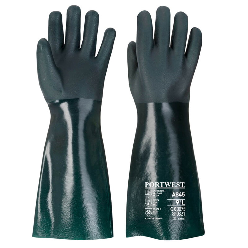 A845 Rukavice PVC dvojzložkové 45cm