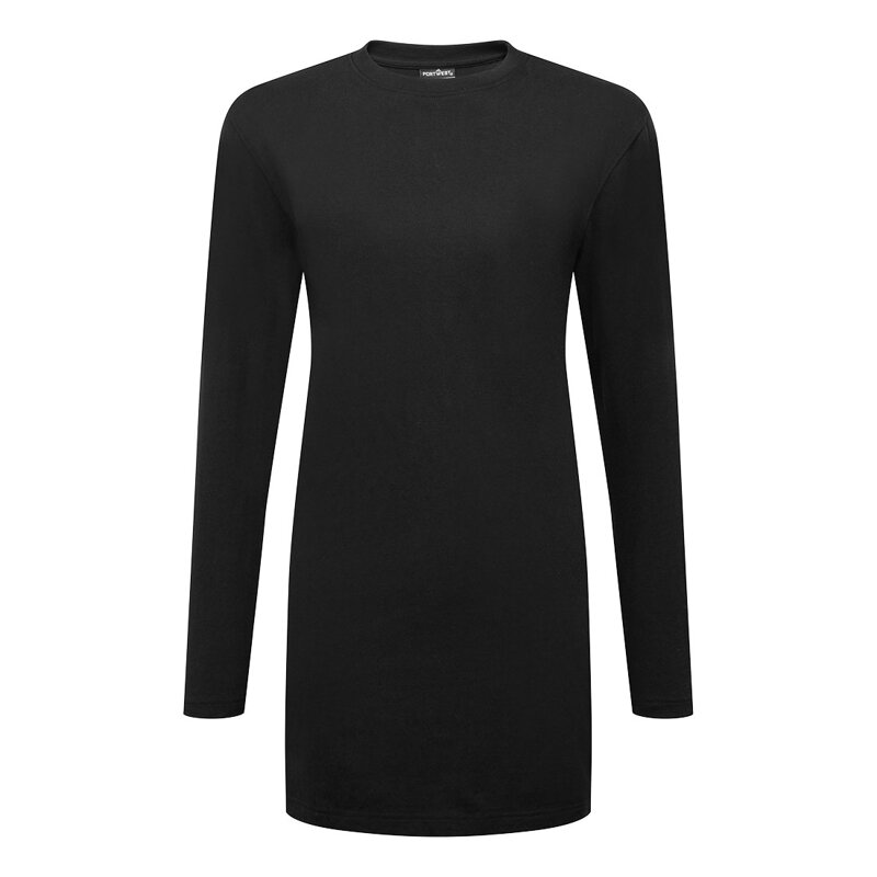 B194 Dámske voľné bavlnené tričko Fit T-Shirt L/S