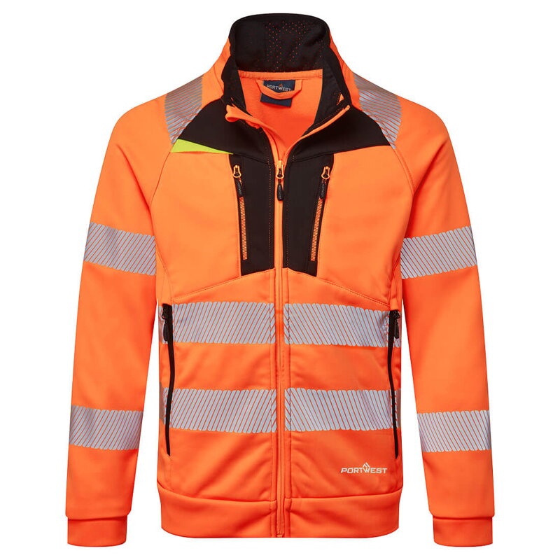 DX477 DX4 Hi-Vis mikina so zipsom