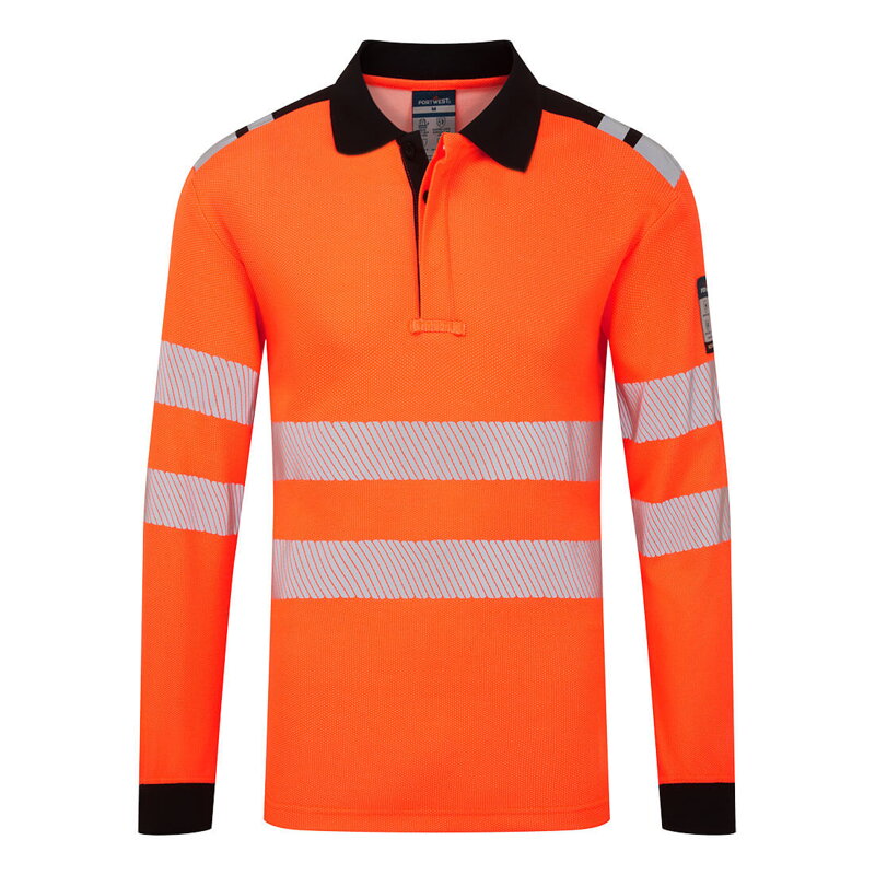 FR734 Ognjevarna polo majica z dolgimi rokavi Modaflame HVO PW3