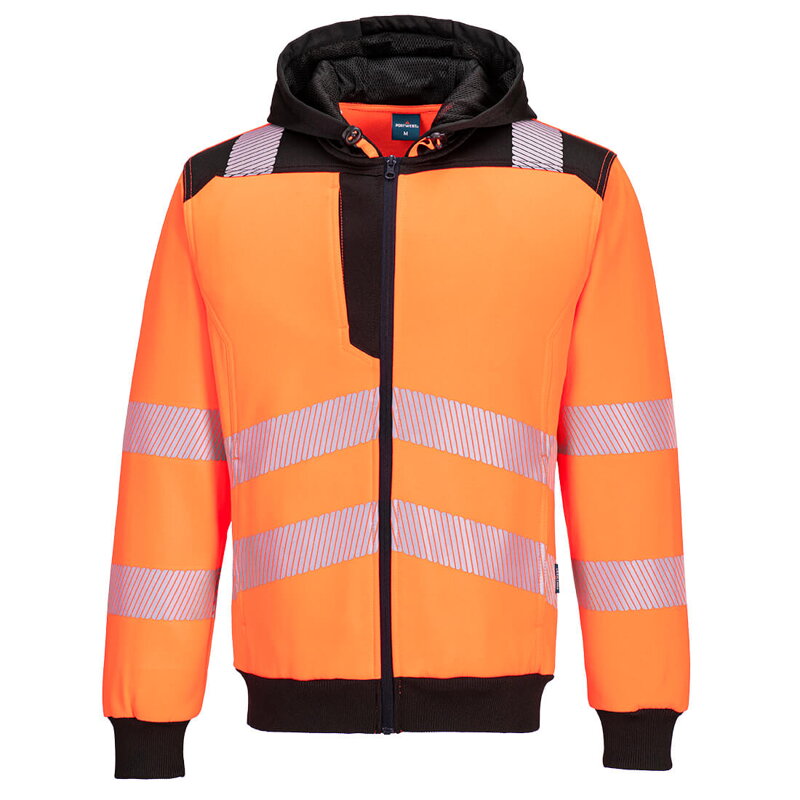 Mikina PW3 Hi-Vis na zips