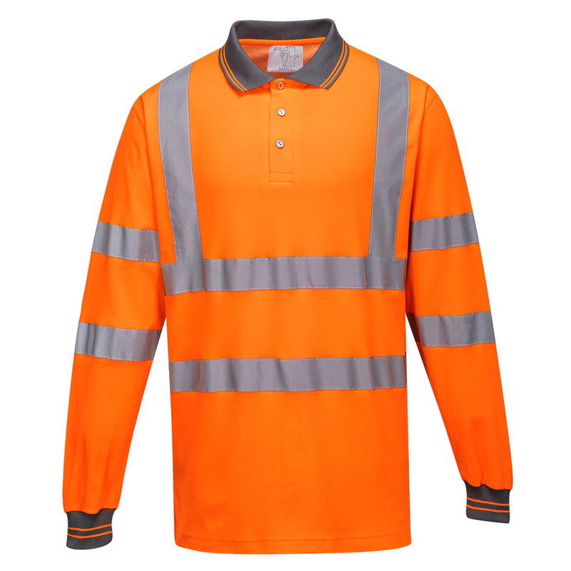Bavlnené polo-tričko Hi-Vis Comfort L/S